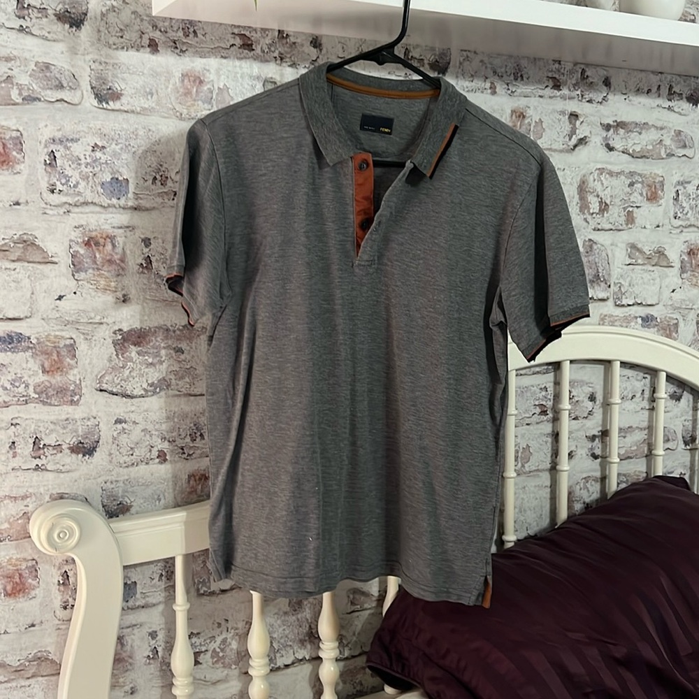 Fendi grey polo size S